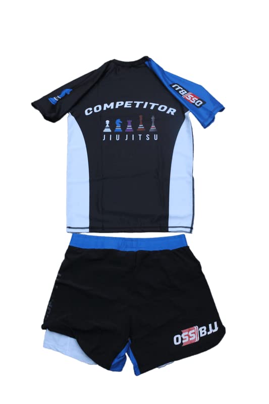 OSS Sports Conjunto Competitor BJJ, Cinturón Azul, L para Hombre