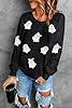 KevaMolly Womens Halloween Sweatshirt Sequin Cute ... #1