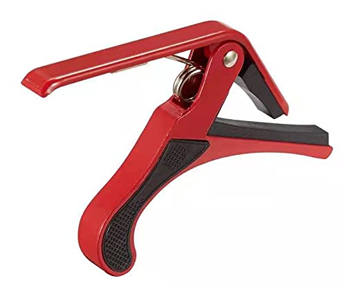RayzmGuitar Capo for Acoustic and Electric Guitar,Strong Spring for No Buzzing, red color