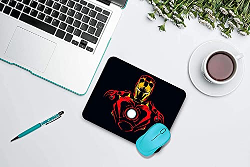 Image of ZORI Avengers - Ironman Gaming Mouse Pad - Computer Laptop PC| WFH Office | Anti-Skid, Anti-Slip, Rubber Base | Avengers Superhero | (Ironman 01 BLACKBG)