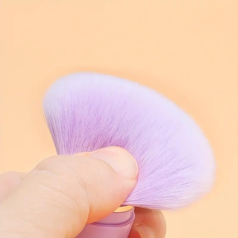Compact Mini Travel Makeup Brush Set (Black) - Image 4
