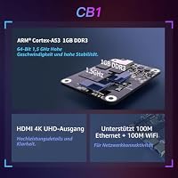 BIGTREETECH CB1 V2.2 Core Control Board, 1 GB RAM, 100 M Ethernet + 100 M WiFi, Unterstützung für HDMI, kompatibles Raspberry Pi 4, Pi4B-Adapter V1.0, Manta M8P/M4P 3D-Drucker-Motherboard – Ansicht 3