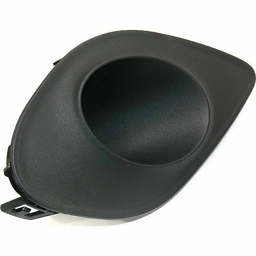 Image of Set of 2 Front Driver and Passenger Side Bumper Fog Light Bezel Black Textured For 2015 16 17 18 19 20 21 22 2023 Dodge Charger Scat Pack SRT392 Hellcat Model 68280429AA 68280428AA CH1038171 CH1039171