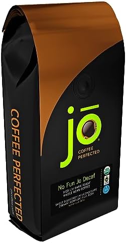 NO FUN JO DECAF: 2 lb, Organic Decaf Coffee, Medium-Dark Roast, Whole Bean