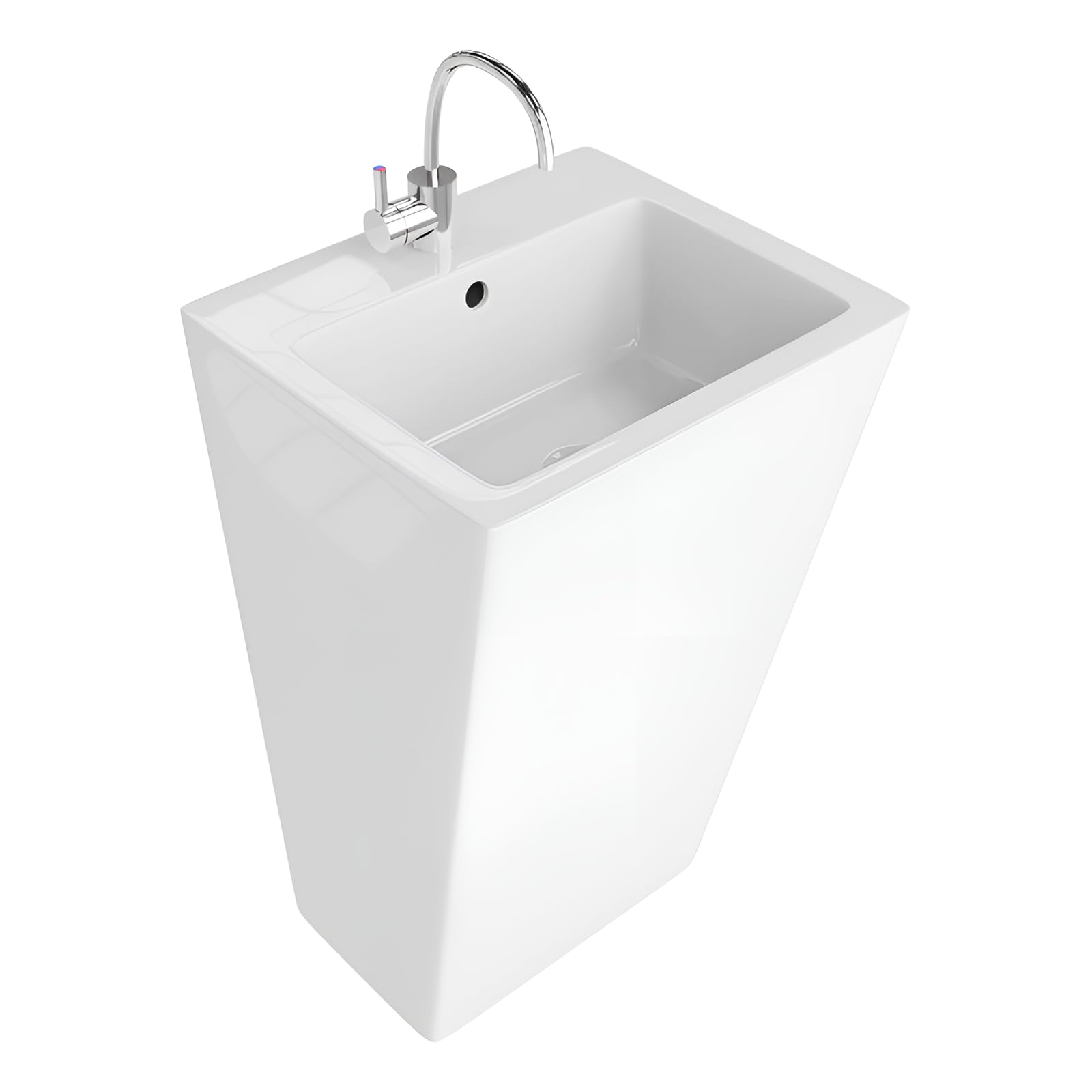 Lavita lavabo en céramique Blanc 50 cm 476476