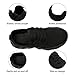 EGMPDA Men's Tennis Shoes Slip On Running Walking Sneakers Casual Fashion Workout Gym Athletic Sport Hiking Sneakers Non Slip Lightweight Breathable Black 12.5