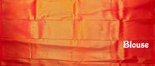 Image of VFCollections Women's Kanchipuram Silk Saree With Blouse Piece