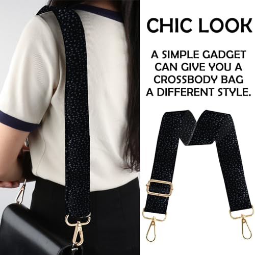 Image of Purse Strap Crossbody Shoulder Canvas Straps 1.5 inch Wide Replacement Adjustable Aesthetic Cute for Women Girls Bag