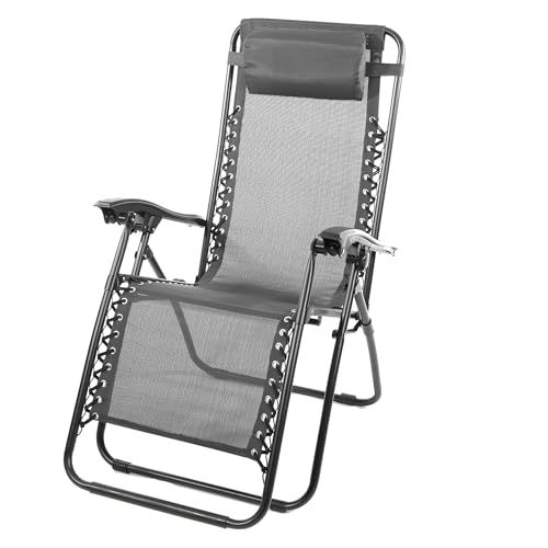 Set 2 Sedie Pieghevoli Aktive Menorca - Poltroncine Spiaggia 4 Posizioni Con Cuscino E Tasca, Struttura Alluminio - Foto 2