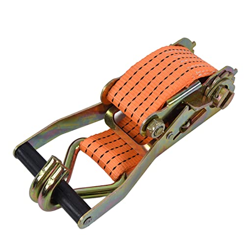 Alça De Amarração Com Catraca De 50 Mm De Largura, Resistente E Durável, Para Carro, Com Gancho Dupl