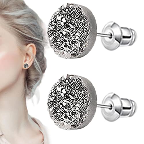 ZCSXK Aretes adelgazantes magnéticos | Acupresiones Adelgazantes Pendientes Doble,Pendientes de desintoxicación de linfa magnética de Cristal Pendientes de acupresión sin perforación para Bajar Cover