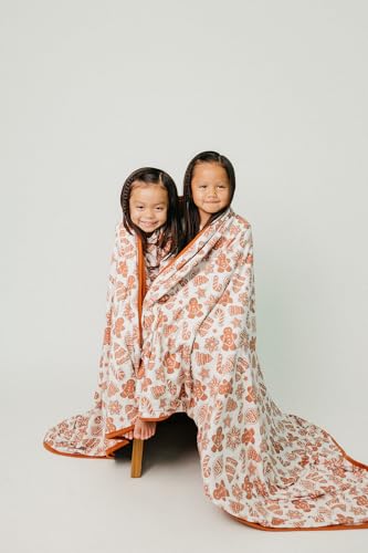 Image of Copper Pearl Jumbo 3-Layer Baby Blanket: Soft Baby Quilts for Boys and Girls | Breathable, Cozy, Toddler Blanket | Baby Quilt for Newborns | 60x72 Premium Material | Gingerbread