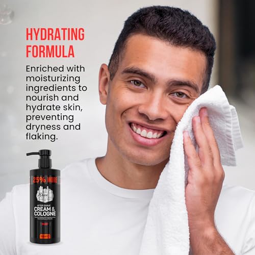 The Shave Factory After Shave Cream & Cologne Ruby 2in1 500ml 25% MORE - For Professional Barbers/Hairdressers and Traditional Shaving Enthusiasts (Golden, 500ml) - Image 4