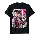 Japón Streetwear Cyberpunk Y2K Techwear Retro Manga Anime Camiseta