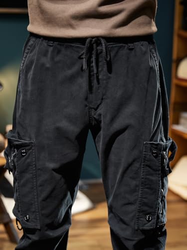 Fashion Series Cargo Pants Multi-Pocket Design Reinforced Knees Pant Relaxed Fit Padded and Thickened Trousers2