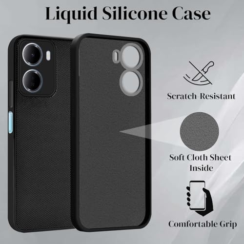 Image of Jkobi Rubberised Back Cover Case for Redmi 15A 5G (Textured Grip Design | Micro-Fiber Cloth Inside | Slim and Light Weight | Soft Touch and Feel)