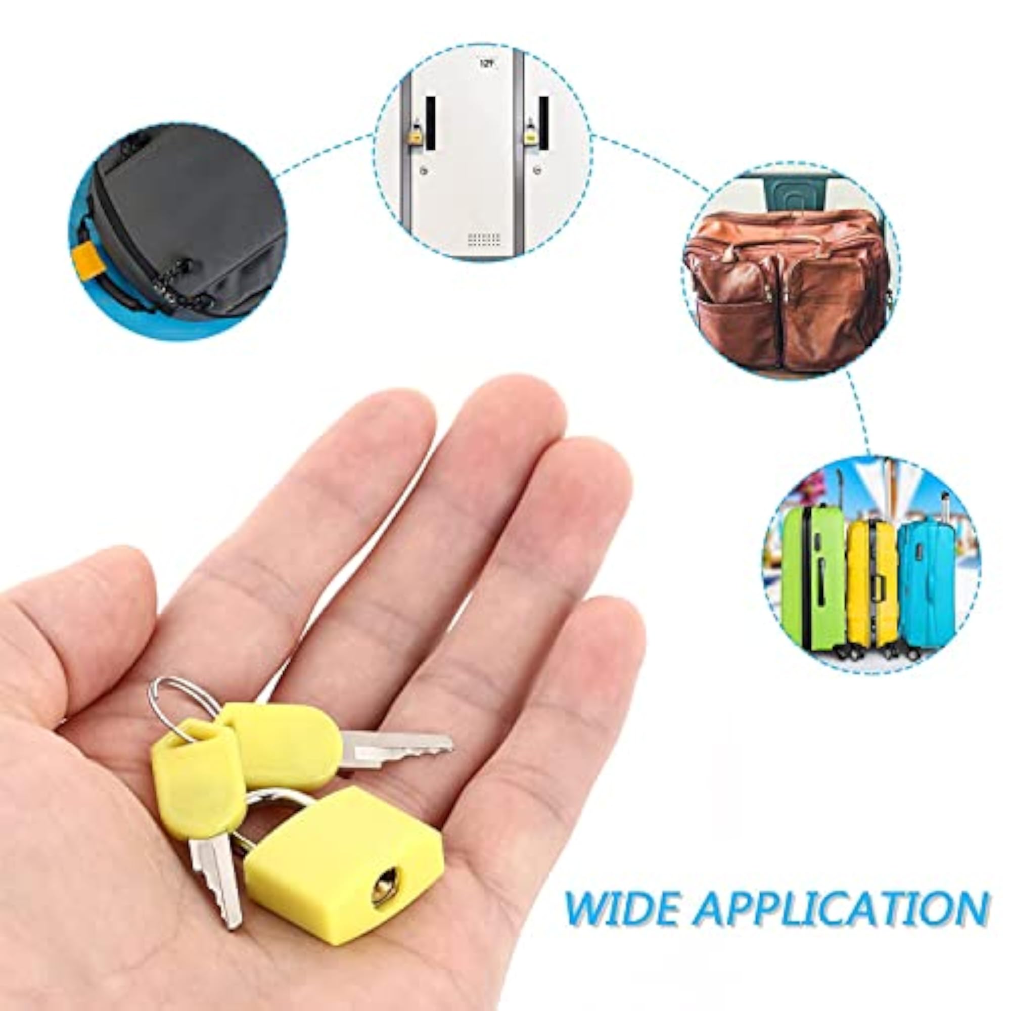 Multicolor Luggage Locks with Keys for Suitcases