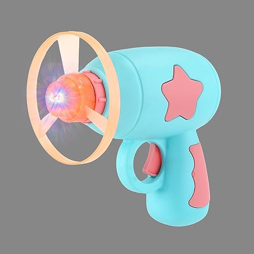 BOXOB Lançador de brinquedo de helicóptero para gatos com 5 peças de discos voadores + brinquedo gir