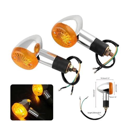 Intermitentes de moto DC 12V de repuesto universal 2 uds 2