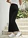 BEAUDRM Women's Maternity High Waist Over The Belly Midi Maternity Pencil Skirt Split Hem Bodycon Skirt Black XX-Large