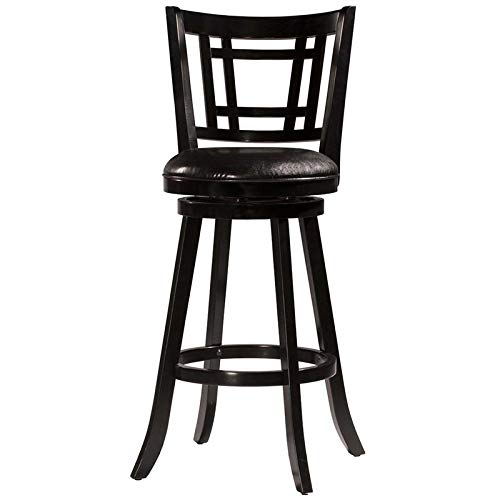 Hillsdale Fairfox Swivel Bar Stool, Barstool, Black