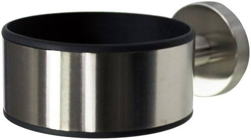 Tiger Boston Hairdryer Holder, Stainless Steel Brushed, 8.7 x 5 x 12.4 cm, 8,7x5x12,4 cm