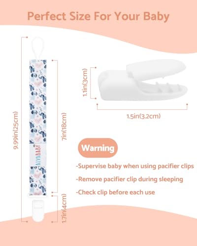 Image of ALVABABY Pacifier Clips 10 Pack Pacifier Binky Paci Holder Leashes for Teethers 10DP02A