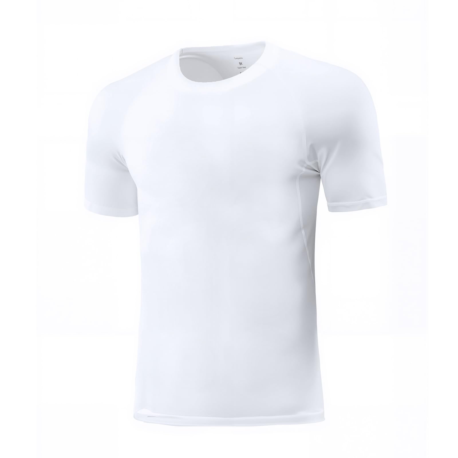 Camiseta de Compresión Térmica de Manga Corta para Niños Capa Base Transpirable Secado Rápido