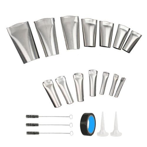 Consejos De Boquilla De Calafateo - Silicone Cauflaking Finisher Consejos | Boquilla De Reemplazo De Cartucho De Acero Inoxidable, Herramienta De Acabado De Sellador Versátil Que Aplica Boulcas De Cau