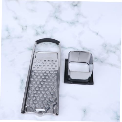 Rallador de Cocina Multifuncional en Acero y ABS Plateado miniatura 7