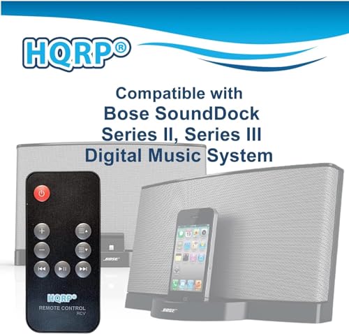 HQRP Remote Control Works with Bose SoundDock Series II, Series III, Series-2, Series-3, SoundDock Portable Digital Music System Speaker Dock Controller