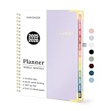 Academic Planner 2025-2026, Forvencer July 2025-June 2026 Weekly and Monthly Calendar Planner, 6' X 8', Hardcover Teacher School Supplies, Daily Agenda Book with Inner Pocket, Cute Office Home Notebook College Student Classroom Organizer with Tabs, A5, Purple
