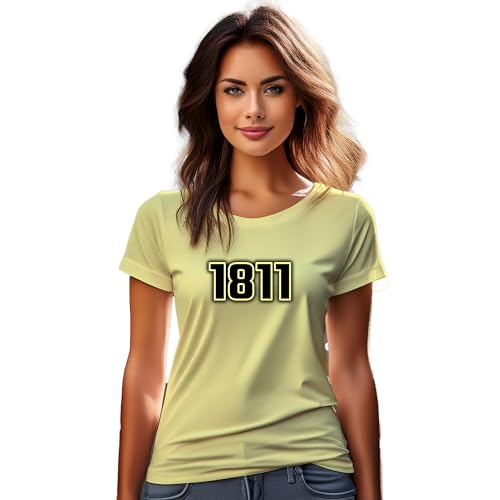 T-shirt 1811 femme jaune beurre idéal pour vos terrasses d'été
