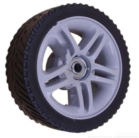 Lawn Mower Replacement Wheel Pair Front 17cm Rear 20mm for Reliable Mobility on Flat and Uneven Lawns (Front Wheel 17cm)