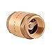 Eastman Brass In-Line Check Valve, 3/4 Inch IPS Threaded Connection, Stainless Steel Spring, 20403LF