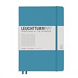 LEUCHTTURM1917 Nordic Blue Hard Cover Journal, Medium (A5) 5.71