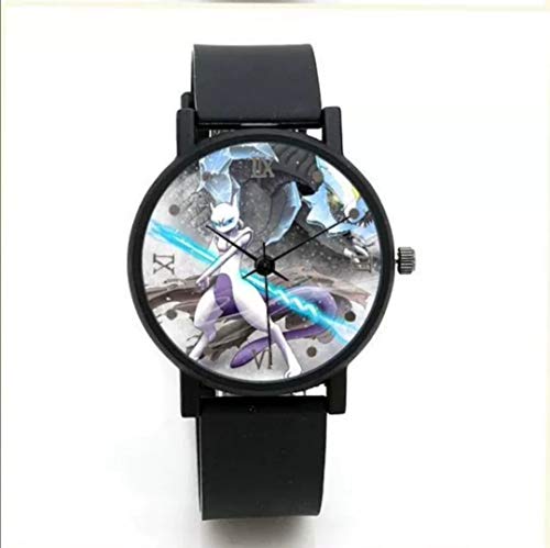 Preisvergleich Produktbild LINJIA Pokemon Uhr Quarzuhr Pikachu Taschenmonster Pokemon Pikachu Anime Cartoon Uhr