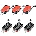 BUYGOO 6Pcs V-156-1C25 Micro Limit Switch with Hinge Roller Momentary SPDT Snap Action for Arduino CYT1046