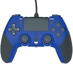 Wired Controller Gamepad for Playstation 4 with Advanced Programming Buttons Dual Vibration Shock Joystick Gamepad for PS4/PS4 Slim/PS4 Pro and PC (Blue)