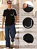 Quoboquo Men's T-Shirt Crew Neck Short Sleeve Cotton Quick Drying Casual S - 3XL, black, 3XL #4