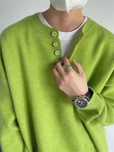 Men Sweaters All-Match Long Sleeve Street Harajuku Advanced Handsome Knitwear3