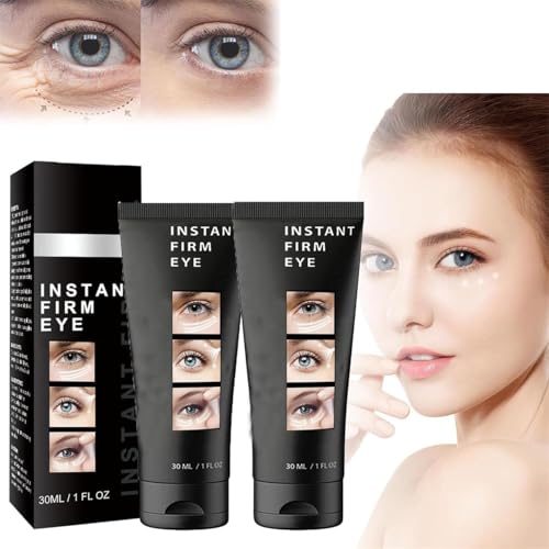 Berbax Instant Firm Eye Tightening Cream Berbax Instant Firm Eye Cream Instant Firm Eye Tightener Eye Firming Cream Tightening Lifting Sagging Skin for Puffiness And Bags Under Eyes (2 Pcs)