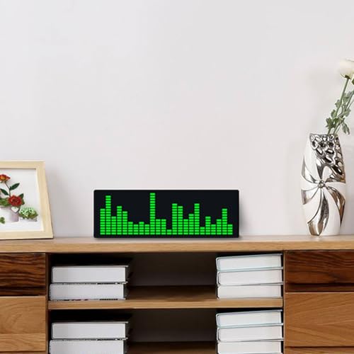 Espectro Musical LED RGB para Escritorio y Configuración Gaming con Reloj Yunseity 4