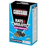 CAUSSADE Anti Rats & Mulots - Efficacité Radicale - Lieux Secs - 6 Sachets Céréales - P...