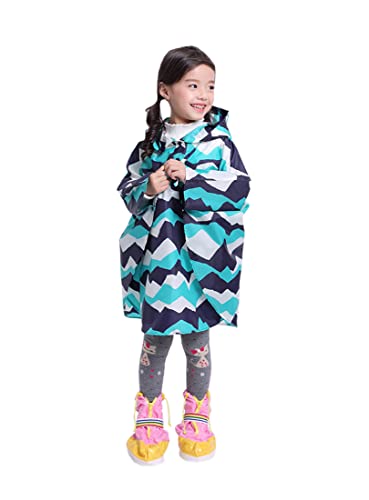Image of Freesmily Kids Cute Raincoat Waterproof Rain Poncho Jacket Coat for Girls Boys