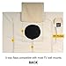 KHOMO GEAR Outdoor TV Cover - Sahara Series - Universal Weatherproof Protector for 55-58 Inch TV - Fits Most Mounts & Brackets