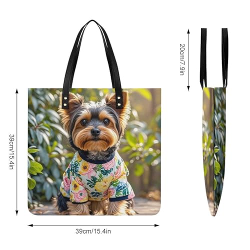 Mother Bear And Cubs Tote Bags for Women Leather Handbag Makeup Bag with Magnetic Buckle Design Casual Bag2