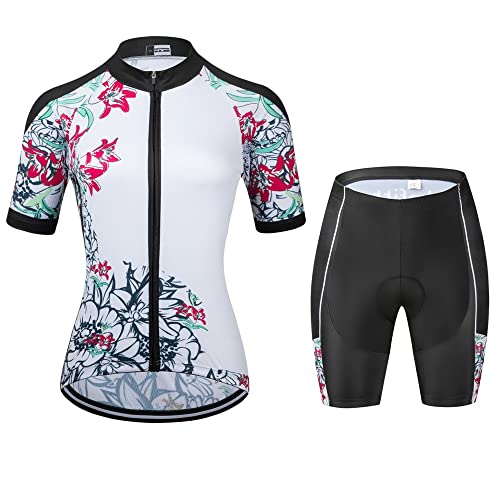 Conjunto de shorts femininos para ciclismo de verão respirável Mountain Road PP-4GG, 1, Large