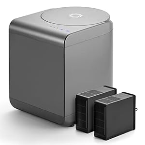 Airthereal Revive Electric Kitchen Composter, 2.5L Capacity with SHARKSDEN Tri-Blade, Turn Food Waste and Scraps into Dry Compost Fertilizer for Plants