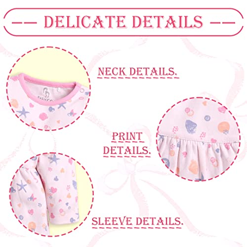Image of BABY GO Full Sleeve Regular Round Neck A Line Frocks for Baby Girls (Pack of 2)
